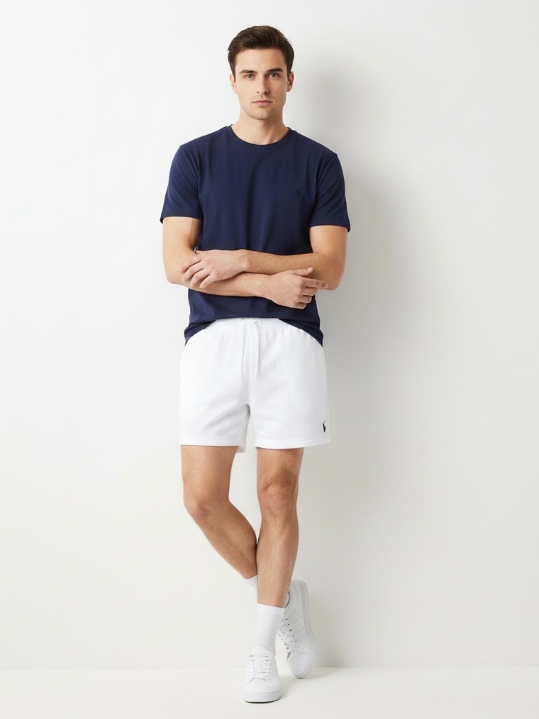 Nwt Polo Ralph Lauren Men’s Terry Drawstring Short White Size Large